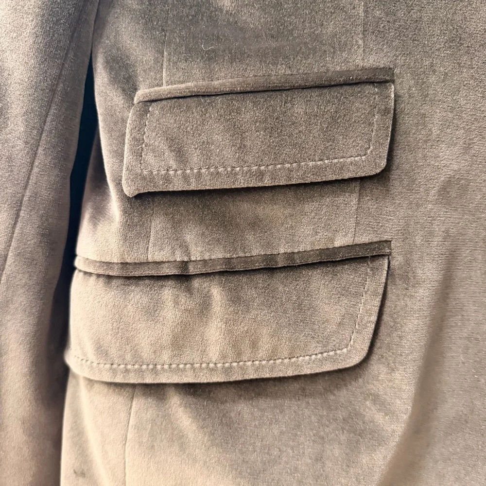 Vintage Dolce & Gabbana Men's Olive Blazer‎ | Cotton Suede | Size 44